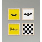 Cici Odam Çocuk Bebek Odası Tablo Batman Siyah Yarasa