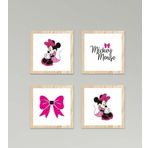Cici Odam Çocuk Bebek Odası Tablo Fiyonklu Minnie Mouse