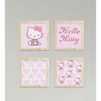 Cici Odam Çocuk Bebek Odası Tablo Kalpli Hello Kitty