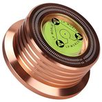 ciciglow Metal plak ağırlığı, döner tabla disk sabitleyici, alüminyum disk sabitleyici, titreşim ortadan kaldırmak için, LP vinil plak çalarlar için (pembe altın)