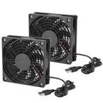 ciciglow Sessiz Çift 120mm USB Fan, Soğutma Için DIY PC Bilgisayar Kasası CPU Soğutucular Radyatörler, Bilgisayar Dolabı Soğutma, 5V 120 X 25mm