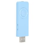 ciciglow Taşınabilir MP3 Çalar, Taşınabilir Müzik Medyası MP3 Çalar 32GB Hafıza Kartı USB MP3 Çalar Ev Için Açık Havada Müzik Dinlemek Için (BLUE)