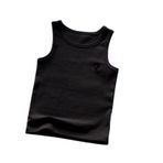 Cicilin Crewneck Tank Siyah Kolsuz Erkek Çocuk Atlet