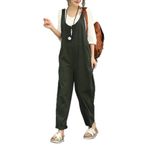 Cicilin Dungarees Gri Bol Kolsuz Kadın Günlük Tulum