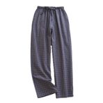 Cicilin Ekose Koyu Gri Hafif Pamuklu Erkek Pijama Altı