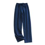 Cicilin Ekose Lacivert Mavi Hafif Pamuklu Erkek Pijama Altı