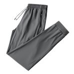 Cicilin Loungewear Gris Dar Kesim Büzme İpli Cepli Sıkı Bacak Günlük Erkek Fitness Pantolonu