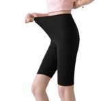 Cicilin Slipshort Siyah Kısa Dikişsiz Slip Şort Kadın Boxer Külot