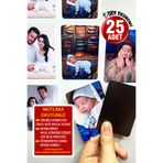 CiciMagnet 25 Tane Fotoğraflı Kişiye Özel Resimli Buzdolabı Magneti (8x6 cm)