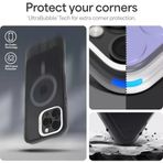 Ciel By 16 Ile Uyumlu Magsafe Kılıf Ultrasheer Mag Sararmaya Dayanıklı Hava Kanalı Teknolojisi™ Askeri Sınıf Koruma Space Gray Mat Kapak - Acs08244