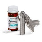 Cielo Pill Holders - Ekstra Küçük Nitrogliserin Hap Kutusu - Paslanmaz Çelik Anahtarlık Mini Hap Kutusu - Cielo'nun Acil Durum Nitro Hap Kabı en iyi Günlük İlaç Kabı - ABD'de üretilmiştir!
