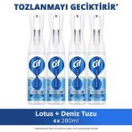 Cif Infinite Clean Doğal Probiyotikli Anti Toz Sprey Tüm Yüzeyler Için Lotus & Deniz Tuzu 280ML X4 - 280 ml