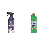 Cif Power Perfect Kireç & Pas Sökücü Sprey 435 mL (1 X 435 mL)(1) Domestos Yoğun Kıvamlı Çamaşır Suyu Maksimum Hijyen Dağ Esintisi, 750 ml(4)