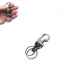 Çift Anahtar Halkalı Kemer Köprüsü vb. Takılabilen Kancalı Metal Açacak Anahtarlık (1 ADET) PRS-12-1121