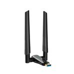Çift Antenli Ax1800 Mbps Wifi6 Çift Antenli Yüksek Hızlı 2.4g & 5g Destekli Kablosuz Usb Adaptörü