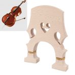 Çift Bas köprüsü, Ayarlanabilir pirinç vidası, Premium akçaağaç ahşabı, Kolay Kurulum, Keman kısmı, Bir şekilde Değiştirme, performansı Artırma, Istikrar Ve Tonlama Için (1/4)