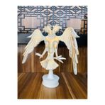 Çift Başlı Selçuklu Kartalı Figür, Beyaz, 32 cm Yükseklik, 30 cm Genişlik