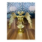 Çift Başlı Selçuklu Kartalı Selçuklu Devlet Arması Figürü, Gold, 32 cm Yükseklik