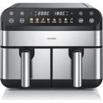 Çift Bölgeli Airfryer,9 Litre – 2400 W,8 Program,görüntüleme Pencereli - Beyaz