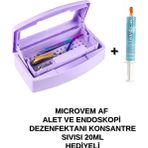 Çift Bölmeli Manikür Pedikür Aletleri Sterilizasyon Kutusu ve Konsantre Dezenfektan Sıvısı Hediyeli