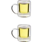 Çift Cidarlı Borosilikat Cam - Kahve - Bitki Çayı Kupası 200 Ml x 2 adet 1837