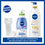 Çift Fazlı Göz Makyaj Temizleme Suyu 125ML ve Q10 Sıkılaştırıcı Vücut Losyonu 400ML, Pamuk Hediye