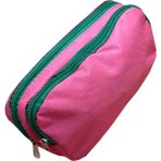 Çift Gözlü Kalem Kutusu 21*11CM - Pembe