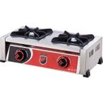 Çift Gözlü Mini Model Set Üstü Ocak - LPG - Gri