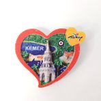 Çift Kalpli Magnet Buzdolabı Süsü Mıknatıslı
