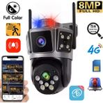 Çift Kameralı 6mp Full Hd Hareket Takipli Polis Çakarlı Alarmlı Wifi Güvenlik Kamerası