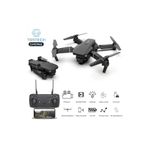 Çift Kameralı Drone Led Işıklı Wifi App Ve Uzaktan Kumanda Kontrollü Quadcopter Katlanabilir Şarjlı Beyaz
