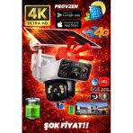 Çift Kameralı Güneş Enerjili 6Mp Bataryalı Güvenlik Kamerası Pır Sensörlü Yapay Zeka Destekli