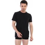 Çift Kaplan 0947 Erkek Süprem Bisiklet Yaka T-Shirt 3'lü - Siyah - XL