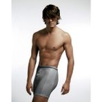 Çift Kaplan 3'lü Paket 880 Elastanlı Erkek Boxer Külot - 2XL - Gri