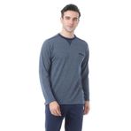 Çift Kaplan 8519 Erkek Uzun Kollu Jakarlı O Yaka Pijama Takımı