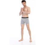 Çift Kaplan 889 Elastanlı Gri Erkek Boxer