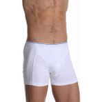 Çift Kaplan Erkek Elastanlı Beyaz Boxer 0889 - M