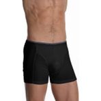 Çift Kaplan Erkek Elastanlı Siyah Boxer 0889 - M