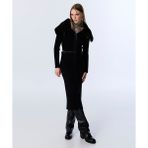 Çift Kemerli Triko Etek TW6250004057001 - Siyah