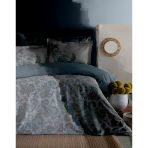 Çift Kişilik Berta İndigo Elegance Saten Nevresim Takımı