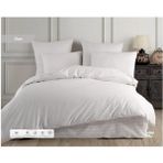 Çift Kişilik Çizgili %100 Pamuk Saten 4 Parça Nevresim Takımı - Bej - 240 x 260 cm
