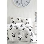 Çift Kişilik Kapitone Yatak Örtüsü Seti Panda Deseni