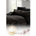 Çift Kişilik ( Lastikli Çarşaflı ) %100 Pamuk Saten Nevresim Takımı Leopar Print
