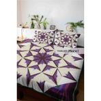 Çift Kişilik Nevresim Takımı Antibakteriyel Hipoalerjenik 240X260 cm Kilim Motif - Mor - 240 x 260 cm