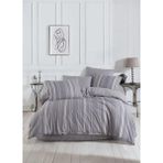 Çift Kişilik Nevresim Takımı Çarşaflı Premium Nevresim Seti Lastikli Çift Kişilik Nevresim Takımları - Gri - 200 x 220 cm
