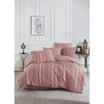 Çift Kişilik Nevresim Takımı Çarşaflı Premium Nevresim Seti Lastikli Çift Kişilik Nevresim Takımları - Kiremit - 200 x 220 cm