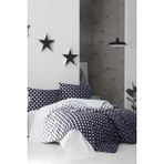 Çift Kişilik Nevresim Takımı Pamuklu Gece Yıldızları - 200 x 220 cm - Lacivert