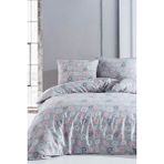 Çift Kişilik Nevresim Takımı Pamuklu Romantik Gri - 200 x 220 cm