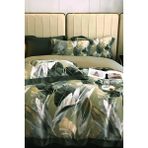 Çift Kişilik Sık Dokuma Pamuk Saten 3D Özel Tasarım Yaprak Rüyası Nevresim Takımı - Foster - 220 x 220 cm