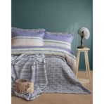 Çift Kişilik Tımeless Set Pısagor Indıgo - Yatak Ortusu - Indigo - 220 x 240 cm